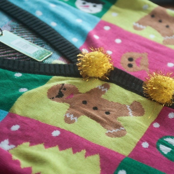 NWT Tipsy Elves Ugly Holiday Cardigan Sweater - Picture 5 of 10